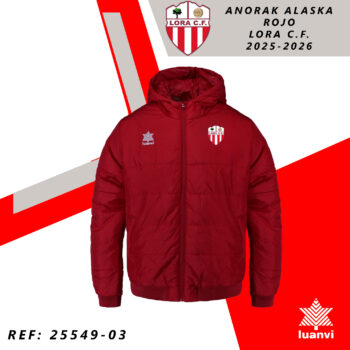ANORAK ALASKA ROJO LORA C.F. 25-26