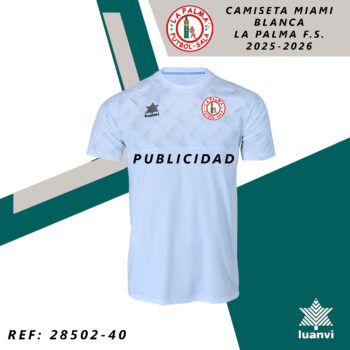 CAMISETA MIAMI BLANCA LA PALMA F.S. 25-26