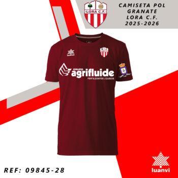 CAMISETA POL GRANATE LORA C.F. 25-26