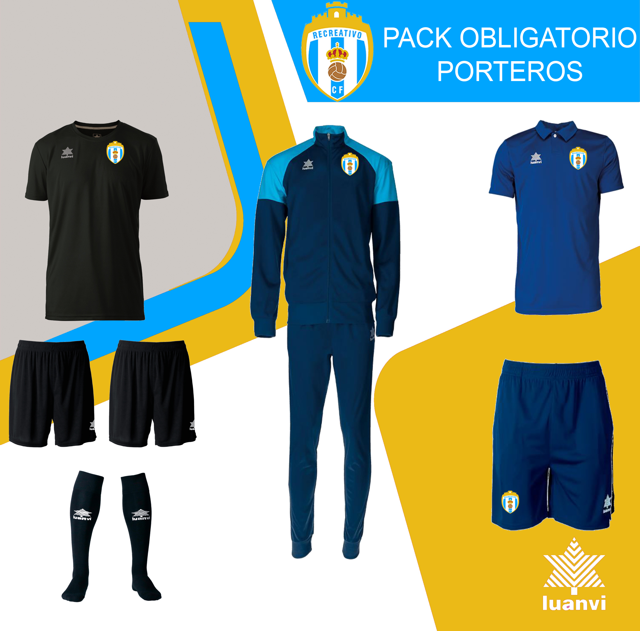PACK OBLIGATORIO PORTEROS RECREATIVO LA LINEA 25-26