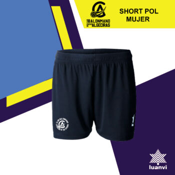 SHORT POL NEGRO MUJER. BM. CIUDAD DE ALGECIRAS 25-26