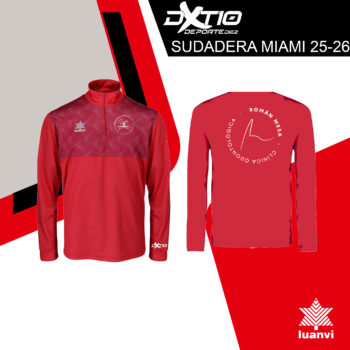 SUDADERA MIAMI ROJA DXT10 25-26